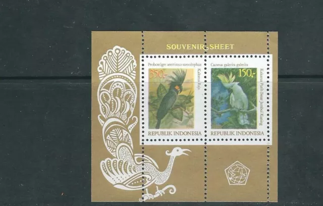 Indonésie 1981 Oiseau Topique Souvenir Feuille(Scott 1166) VF MNH