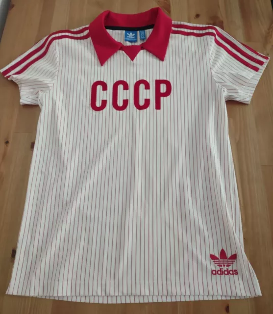 USSR SOVIET UNION 1986 FOOTBALL SHIRT JERSEY ADIDAS ORIGINALS SIZE S ADULT