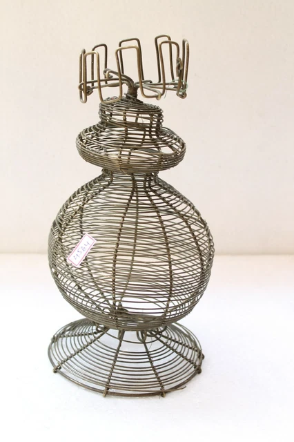 Alte Messing Handgefertigt Rund Jali Solid Form Öl Lampe, Sammlerstück NH4564