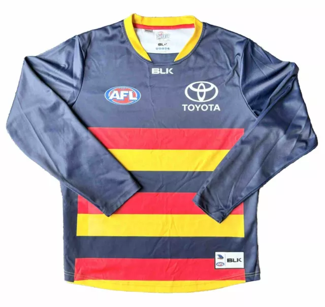 Adelaide Crows 2015 Guernsey Jumper Long Sleeve BLK AFL Large 25th Anniversary