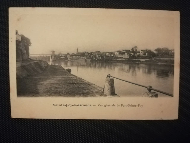 CPA 33 SAINTE-FOY-LA-GRANDE - General View of Port-Sainte-Foy