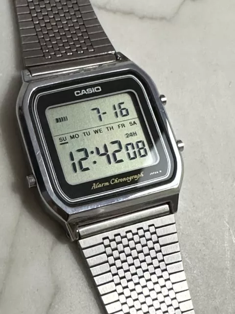 Vintage Casio/Japan Lcd 449 Sa-70. Dual Time/Alarm/Chron. V.v.rare*