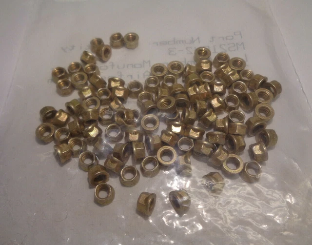 AIRCRAFT SELF LOCKING Nuts Ms210423 Bag Of 100 Each New 15.00 PicClick