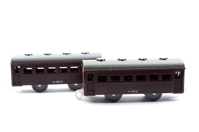 LOT OF 2 plarail Takara Tomy OHA 4613 Vintage Passenger Coach Rare  display picture 1