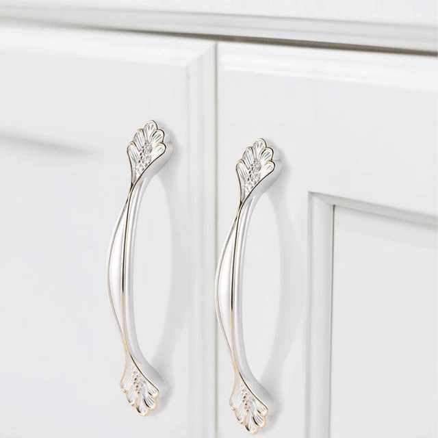 1Pcs/2Pcs French Style Furniture Kitchen Cupboard Bar Door Knob Handle Drawer 4
