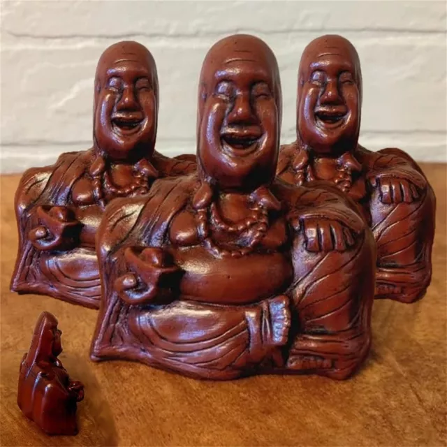 3PCS The Buddha Flip ,Buddha Ornament,Middle Finger Laughing Buddha Statue