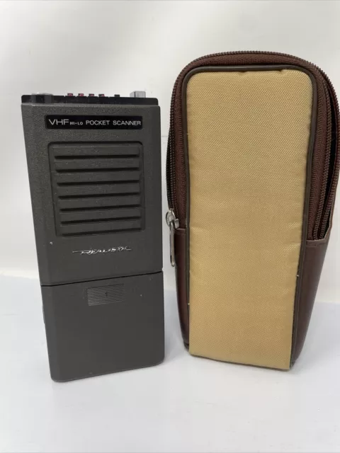 Escáner de bolsillo Radio Shack Realistic Pro-20A 4 canales VHF Hi-Lo 20-101A