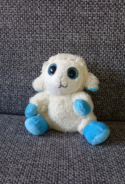 C2 DOUDOU PELUCHE MOUTON AGNEAU BLANC bleu ITM