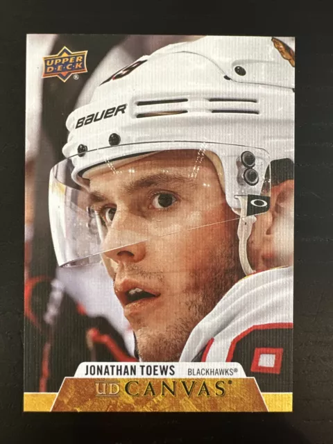 2020-21 Upper Deck Series 2 UD Canvas #C140 Jonathan Toews - Chicago Blackhawks