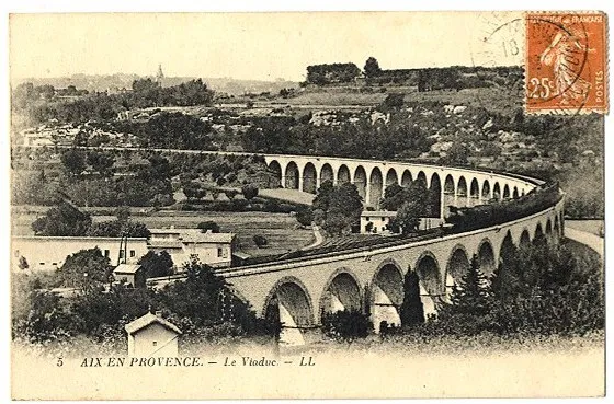 CPA 13 Bouche-du-Rhône Aix-en-Provence le viaduct
