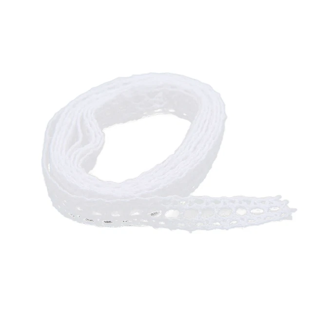 Lace Ribbon Cotton Thread 20 Yards White Hollow Decorative Accessories