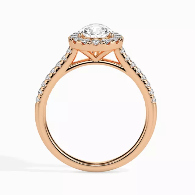 Brilliant Promise: Pear-Shaped CZ 925 Sterling Silver Solitaire Ring For Women 3