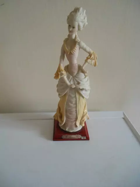 VINTAGE CAPO DI MONTE G ARMANI ELEGANT LADY FIGURINE COLLECTABLE 25cms TALL VGC