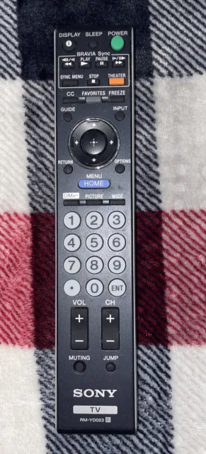 Genuine Sony RMT-YD014 TV Remote Control Original OEM TESTED. USED NO BOX