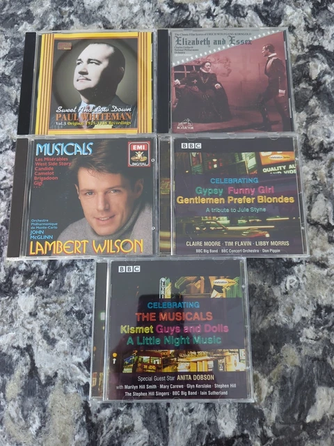 lot 5 Broadway musical CDs Paul Whiteman Elizabeth Essex Lambert Wilson #41