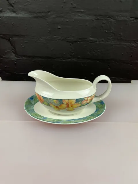 St Michael's Marks and Spencer Millbrook Gravy Boat Sauce Jug and Stand Saucer