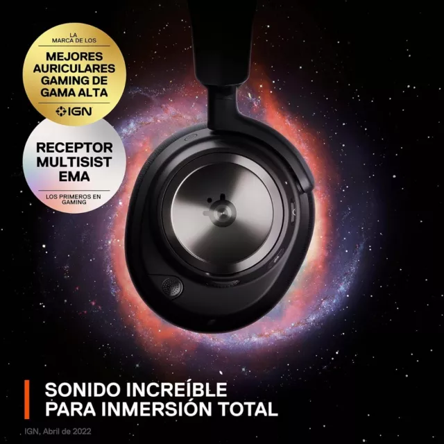 Auriculares gaming SteelSeries Arctis Nova Pro Wireless multisistema premium ... 2