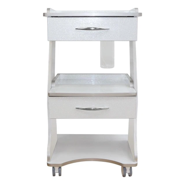 Medical Rolling Trolley Dental Cart with a Water Bottle Mobile Multi-Function US