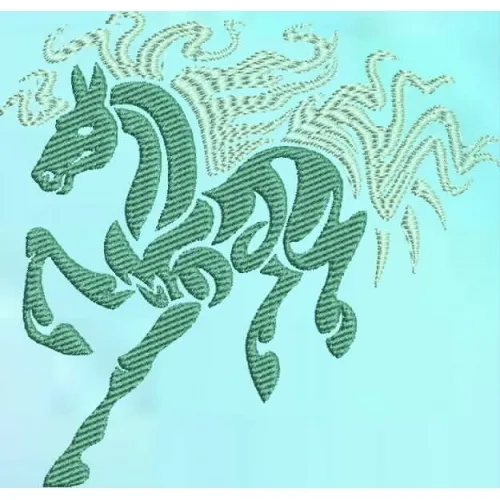 Embroidered Sweatshirt - Tribal Horse S2-10 Sizes S - XXL