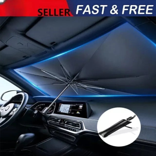 Car Windshield Sun Shade Foldable Umbrella Front Window Cover Visor Umbrella