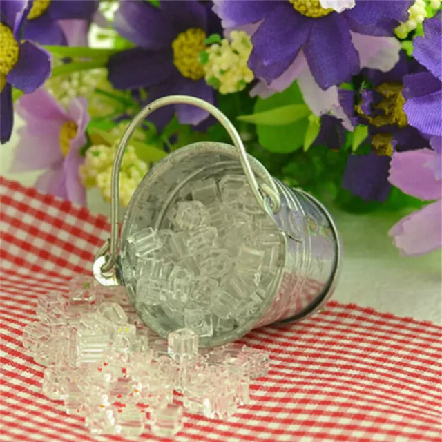 Dollhouse Miniature Ice Cube Bucket 1:12 Scale Fairy Home Kitchen Deco`uk SN❤