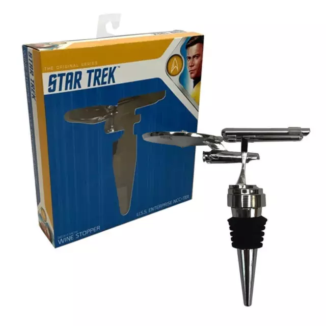 NEW Star Trek The Original Series USS Enterprise Bottle Stopper