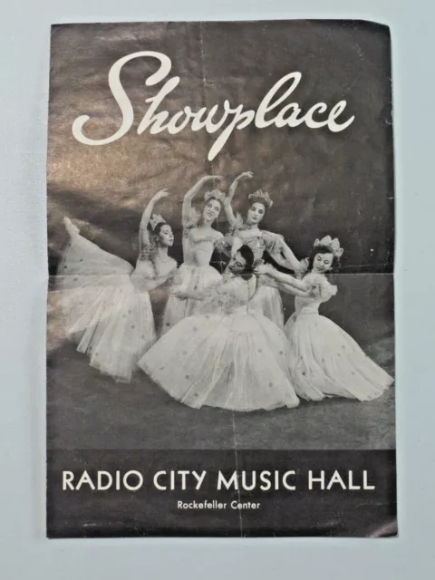 Vintage 1955 Radio City Music Hall SHOWPLACE Rockefeller Center Frank Sinatra