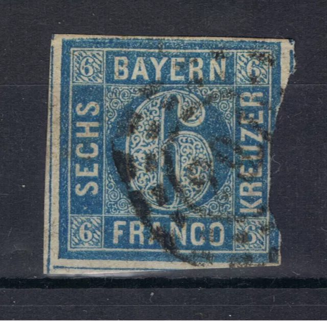 Altdeutschland Bayern - Briefmarke Michel Nr. 10 Gestempelt
