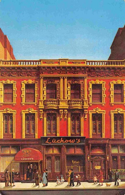 Luchow's German Restaurant New York CIty postcard