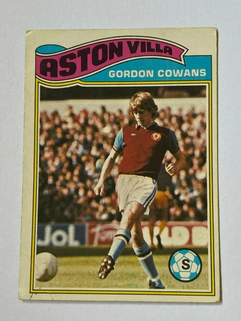 Topps 1978 Football Card #078 Gordon Cowans Aston Villa
