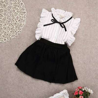 Outfits Toddler Girls Kids Baby T-shirt Tops +Skirts Shorts Set Clothes Dress