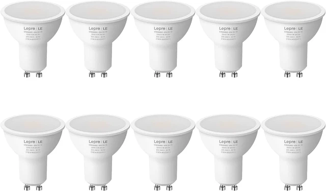 Lepro GU10 LED Glühbirnen, warmweiß 2700K, 4W 345lm, 50W Halogenstrahler Glühbirne LED