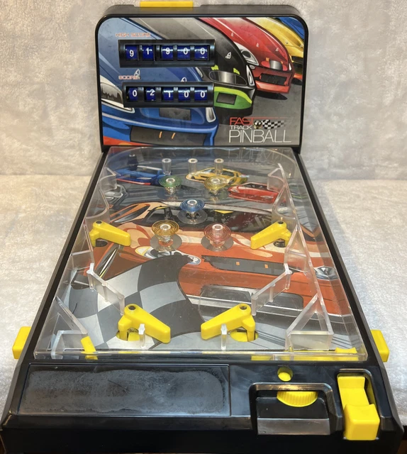 Vintage Fast Track Pinball Works!!! Electronic Tabletop Pinball Machine