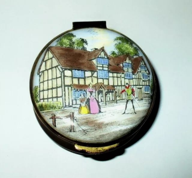 Crummles English Enamel Box - William Shakespeare's Birthplace - Tudor House