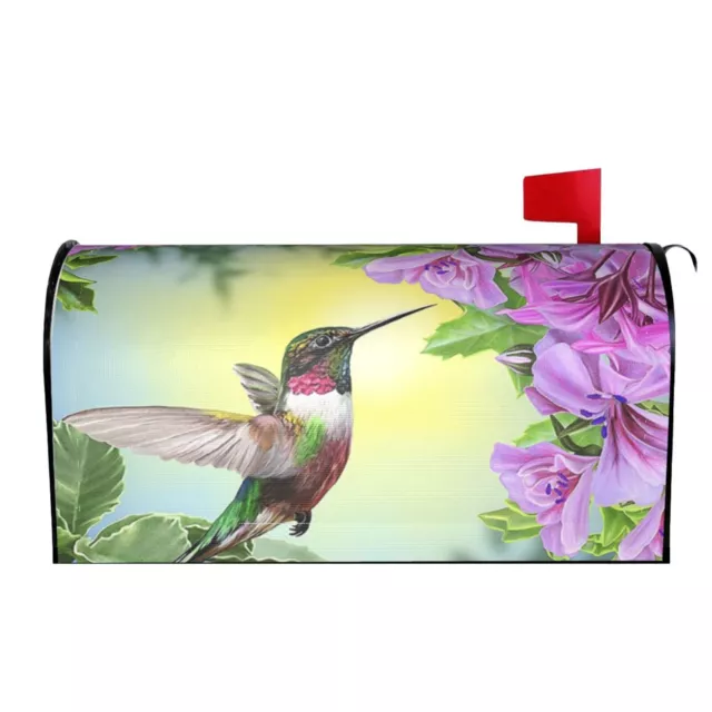 Hummingbird Mailbox Wraps Post Letter Box Cover for Garden Home Decor Magnetic