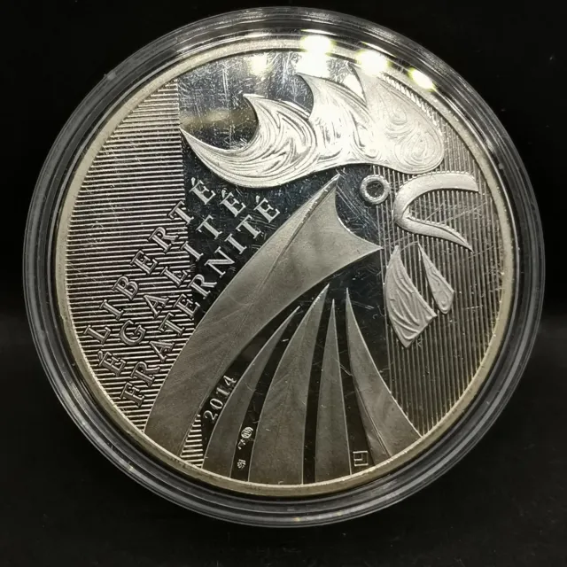 10 Euro Argent 2014 Be Coq France 7500 Ex. / Proof Silver
