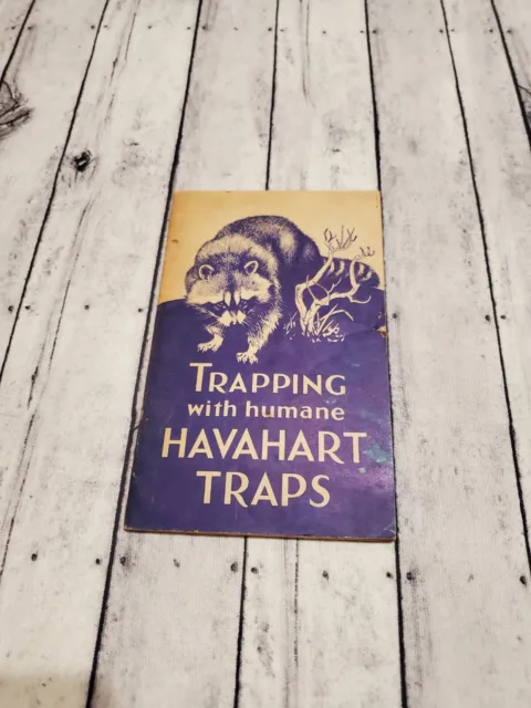 Vintage Booklet Live Box Trapping with Humane Havahart Traps How To 1940's 50's