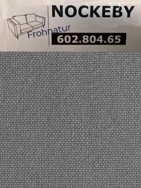 Ikea NOCKEBY Bezug für 2er Sofa Risane grau 602.804.65 Neu Wechselbezug Husse