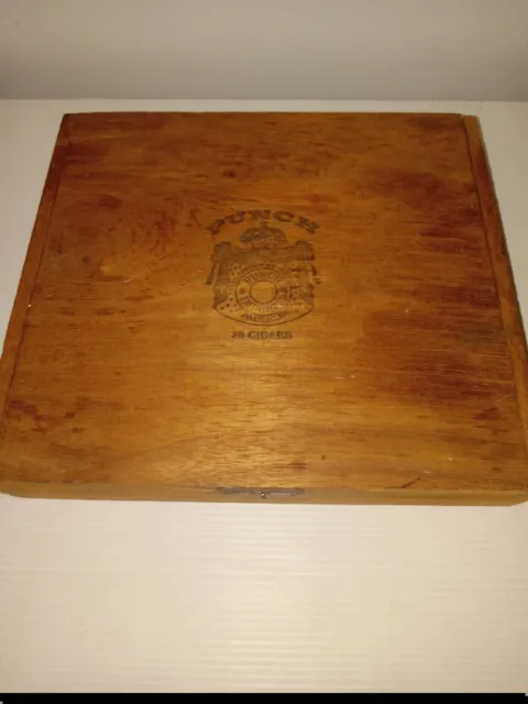 Punch Grand Cru empty wooden Cigar Box presidente 25 cig box with 4 inserts #214