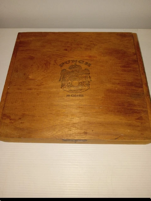 Punch Grand Cru empty wooden Cigar Box presidente 25 cig box with 4 inserts #214