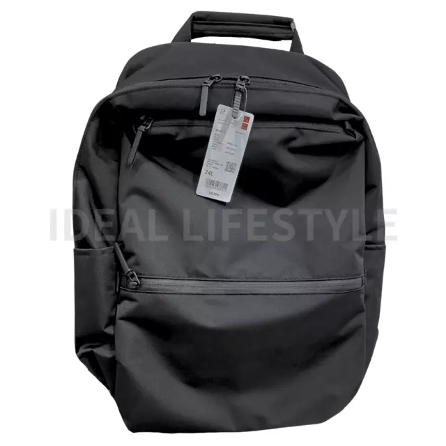 UNIQLO Functional Backpack 24L Black 17.7"x11.5"x6.2" Unisex 463750 NWT 2