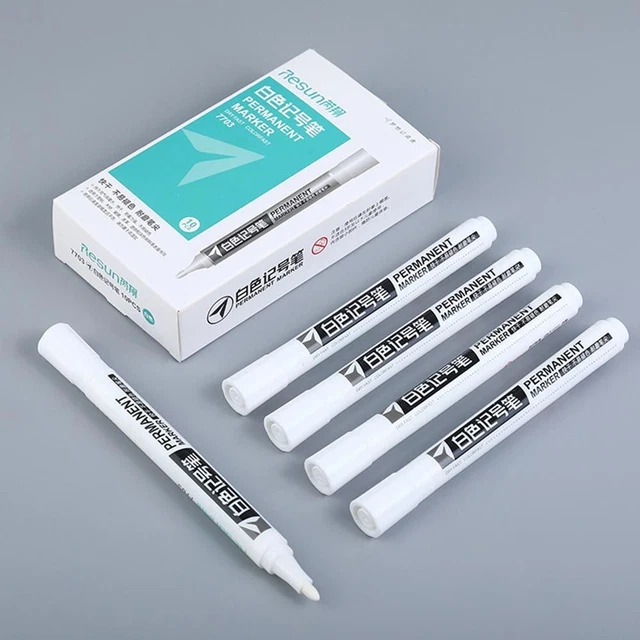 Escribir papelería impermeable marcador blanco marcador aceitoso bolígrafos graffiti bolígrafos