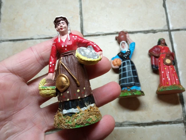 FADEDA Poterie Hauteur : 6 Cm Peint à La Main Figurines De Crèche