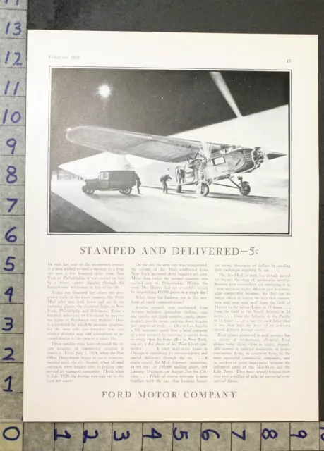 [[ProductID] AVIATION TRAVEL FORD MOTOR COMPANY FLIGHT PLANE TRIMOTOR AD 31133