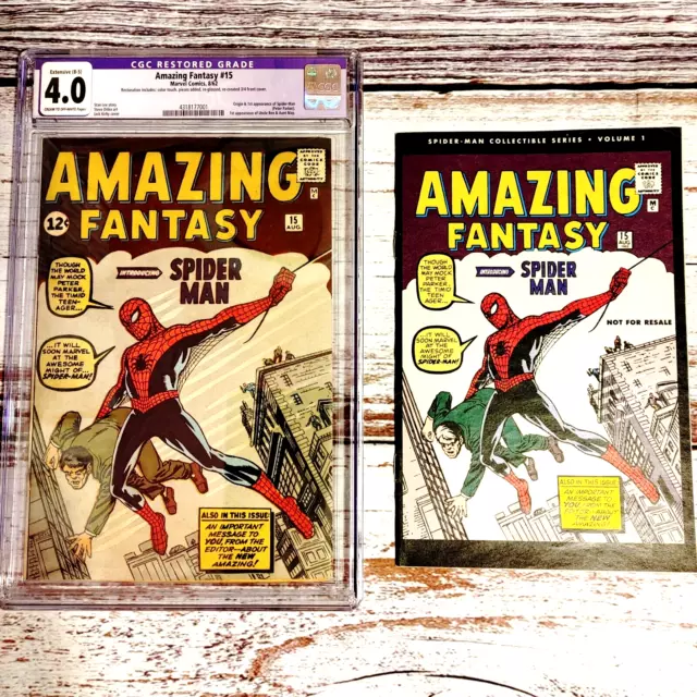 AMAZING FANTASY#15 CGC 1.0 FIRST APPEARANCE OF SPIDER-MAN, 8/1962, STAN LEE