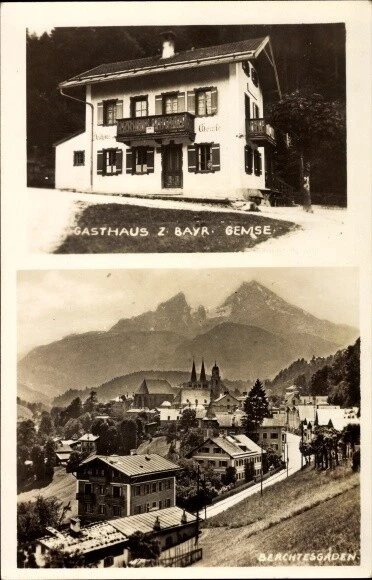 Foto Ak Berchtesgaden in Oberbayern, Gasthaus zur Bayr. Gemse,... - 10097283