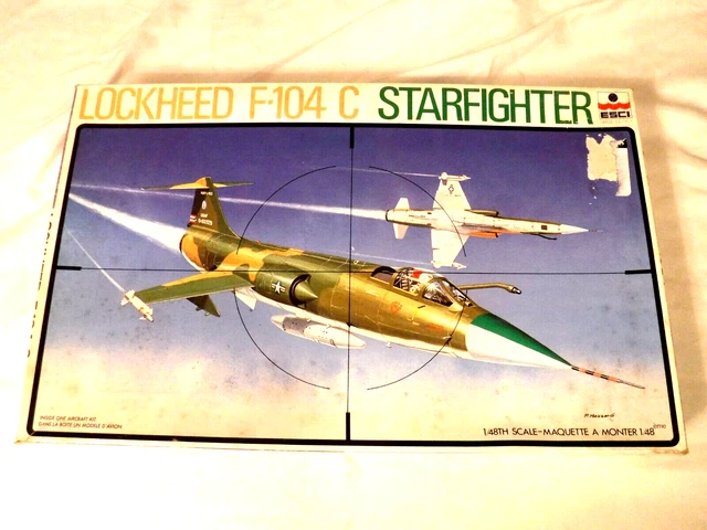 maquette 1/48 ESCI Lockheed F-104N NASA sous blister 1980