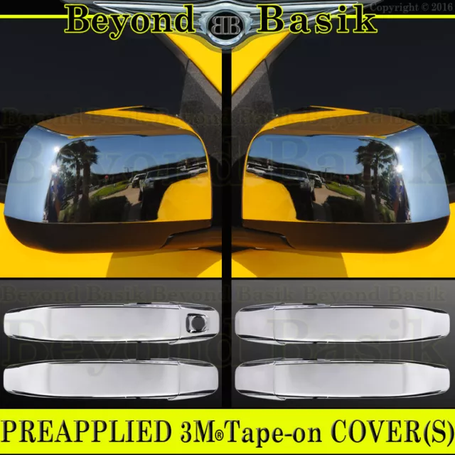 2014-2022 Chevy Colorado GMC Canyon Crew Chrome Door Handle COVERS+Mirror COVERS