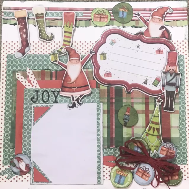 Handmade Scrapbook Page Layout 12x12