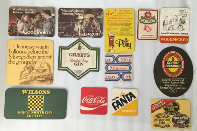 Vintage Beer Mats Various Pubs & Breweries 70's through to 2000's  PYO BX1(#2)